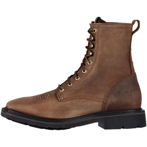 ARIAT MEN´S CASCADE ALAMO 8 INCH LACE UP SQUARE TOE SOFT TOE WORK BOOT