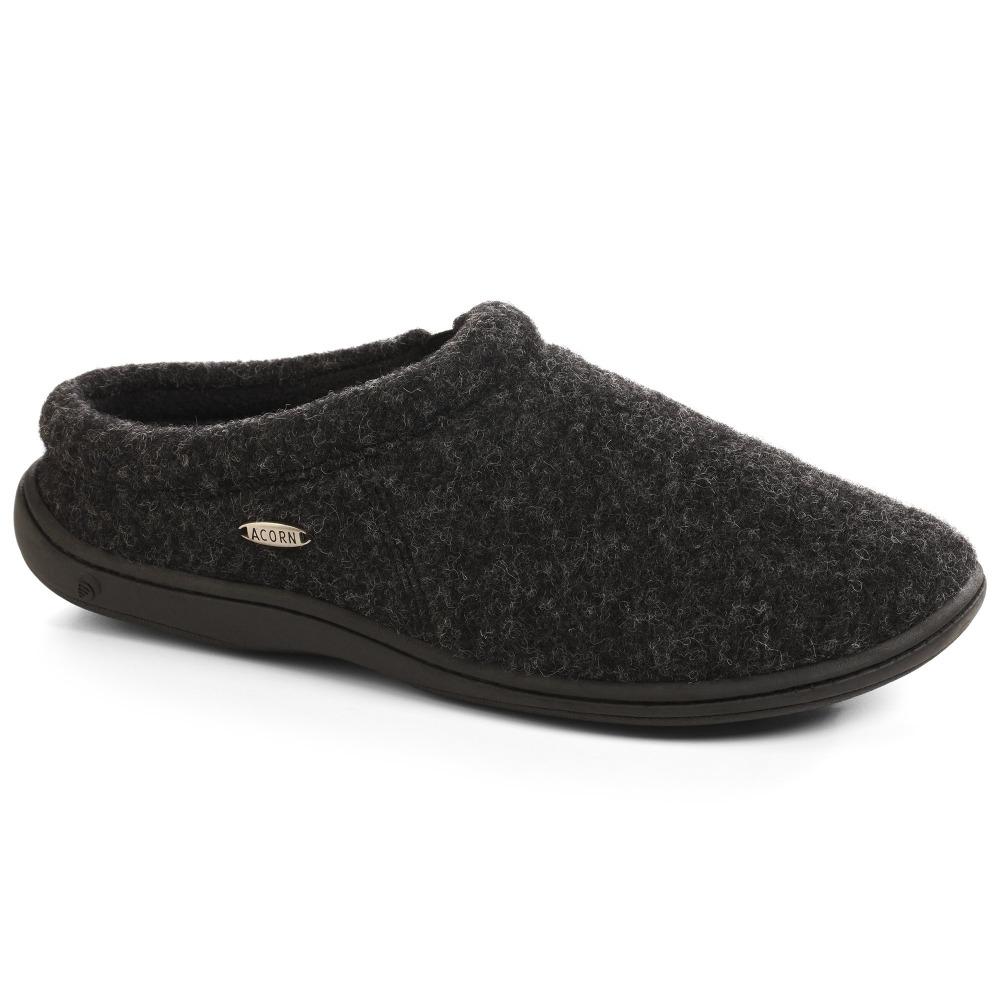 Acorn  Mens Digby Slipper Black Tweed