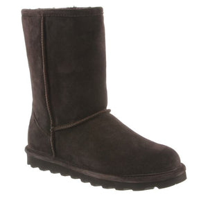 Bearpaw Womens Elle Short Suede Boot Chocolate