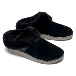 Olukai Womens Ku'I Slipper Black