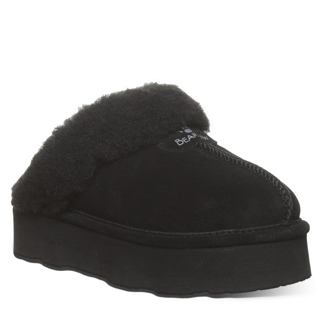 Bearpaw Women's Retro Loki Suede Slide Slipper Black