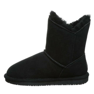 Bearpaw Rosaline Black Button Short Boot Black