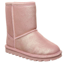 Load image into Gallery viewer, BEARPAW CHILDREN&#39;S ELLE SHORT SUEDE BOOT PINK GLITTER