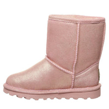 Load image into Gallery viewer, BEARPAW CHILDREN&#39;S ELLE SHORT SUEDE BOOT PINK GLITTER