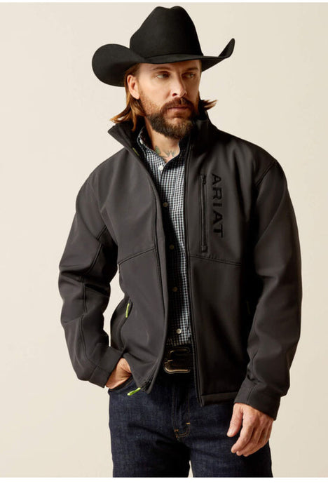 Ariat Mens Logan Soft Shell Jacket Black/Black