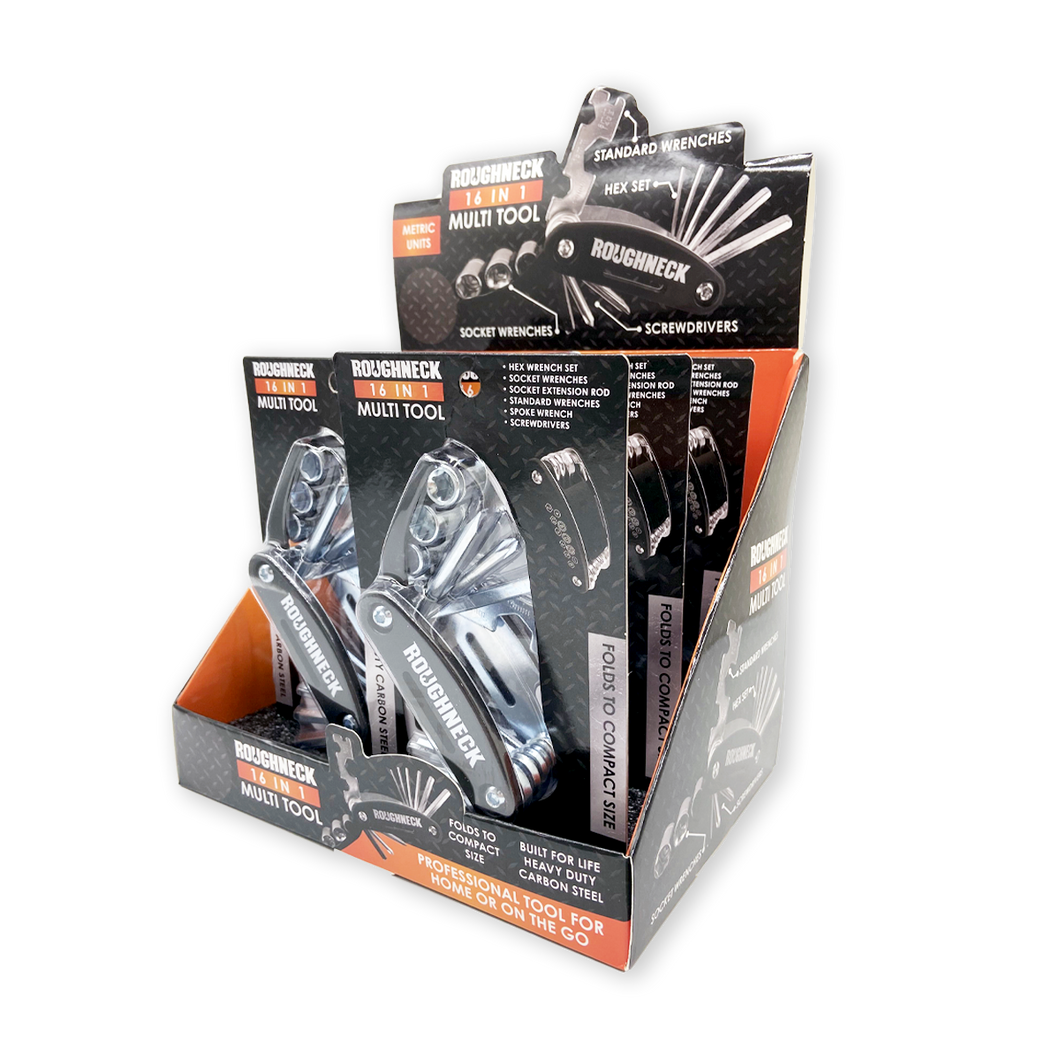 Roughneck Multi-Tool 16 in 1 Tool Display- 6/Display: Price Per Item