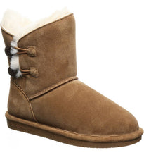 Load image into Gallery viewer, Bearpaw Rosaline Hickory Button Short Boot Hickory