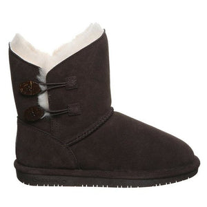 Bearpaw Rosaline Button Short Boot Chocolate