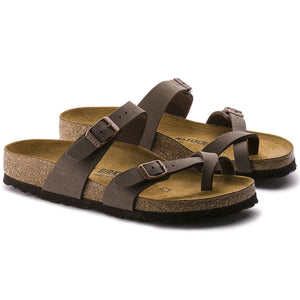 Birkenstock Womens Mayari Vegan Birko-Flor Sandal Mocha