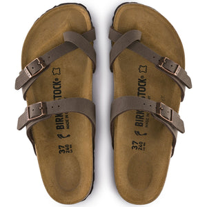 Birkenstock Womens Mayari Vegan Birko-Flor Sandal Mocha