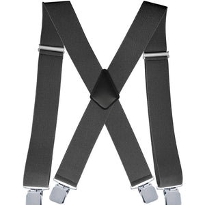 ADJUSTABLE 5CM ELASTIC X-SHAPED SUSPENDER CLIP_CWMM1109: COFFEE / (OS) 2