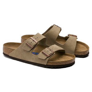 Birkenstock Arizona Soft Footbed Unisex Sandal Taupe Suede