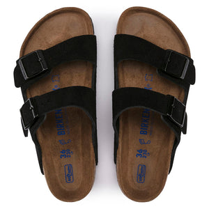 Birkenstock Arizona Soft Footbed Unisex Sandal Black Suede