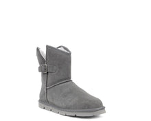 Load image into Gallery viewer, SUPERLAMB ARGALI BUCKLE WOMENS SHEEPSKIN 7.5&quot; BOOT CHARCOAL