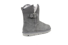 Load image into Gallery viewer, SUPERLAMB ARGALI BUCKLE WOMENS SHEEPSKIN 7.5&quot; BOOT CHARCOAL