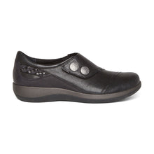 Load image into Gallery viewer, Aetrex Karina Womens Monk Strap Casual Shoe Black