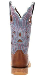 LADY REBEL PRO GOLDEN BROWN & PERIWINKLE WESTERN BOOT