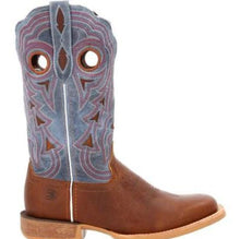 Load image into Gallery viewer, LADY REBEL PRO GOLDEN BROWN &amp; PERIWINKLE WESTERN BOOT