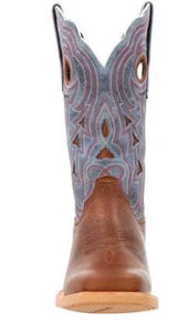 LADY REBEL PRO GOLDEN BROWN & PERIWINKLE WESTERN BOOT