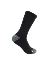 Load image into Gallery viewer, Redback Men’s Bamboo Crew Sock Black