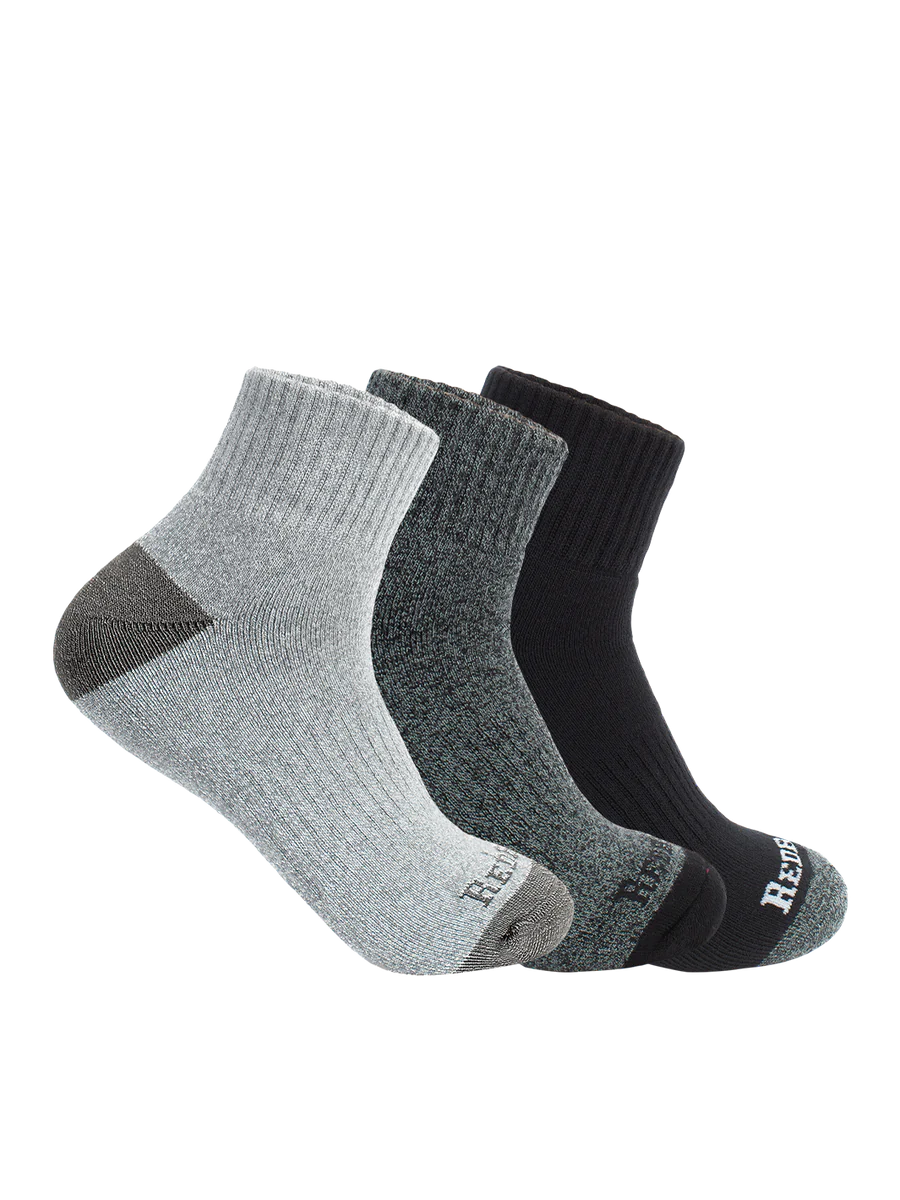 Redback Men’s Bamboo Quarter Sock Black