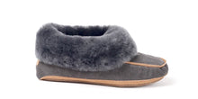 Load image into Gallery viewer, SUPERLAMB WOMENS SHEEPSKIN MOCCASIN CHARCOAL