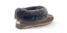 Load image into Gallery viewer, SUPERLAMB WOMENS SHEEPSKIN MOCCASIN CHARCOAL