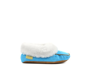 Superlamb Womens Moccasin Turquoise