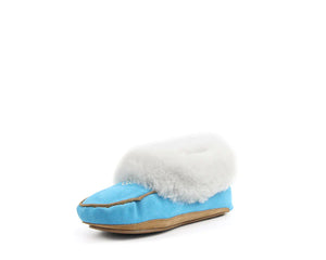 Superlamb Womens Moccasin Turquoise