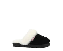 Load image into Gallery viewer, SUPERLAMB WOMENS ONAGER SHEEPSKIN SCUFF BLACK