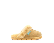 Load image into Gallery viewer, SUPERLAMB WOMENS ONAGER SHEEPSKIN SCUFF TAN