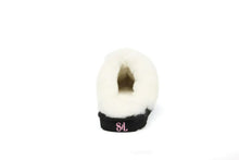 Load image into Gallery viewer, Superlamb Womens Onager Sheepskin Scuff Black