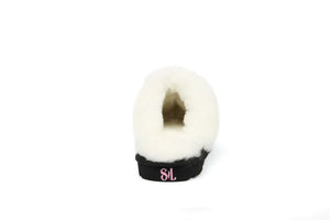 Superlamb Womens Onager Sheepskin Scuff Black