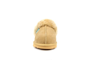 SUPERLAMB WOMENS ONAGER SHEEPSKIN SCUFF TAN