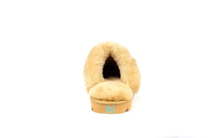 SUPERLAMB WOMENS ONAGER SHEEPSKIN SCUFF TAN