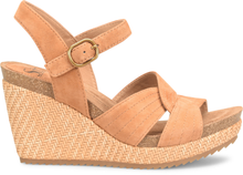 Load image into Gallery viewer, Sofft Wmns Clarissa Platform Leather Sandal Luggage