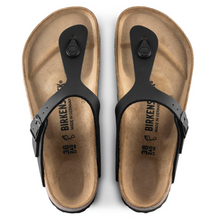 Load image into Gallery viewer, Birkenstock Womens Gizeh Sandal Black Birko-Flor