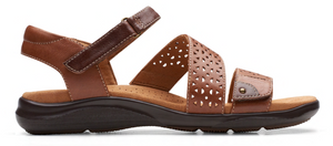 Clarks Wmns Kitley Way Adjustable Sandal Tan