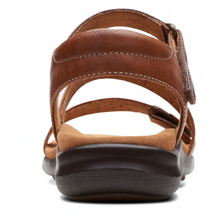 Load image into Gallery viewer, Clarks Wmns Kitley Way Adjustable Sandal Tan