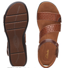 Load image into Gallery viewer, Clarks Wmns Kitley Way Adjustable Sandal Tan