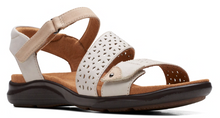 Load image into Gallery viewer, Clarks Wmns Kitley Way Adjustable Sandal Off White