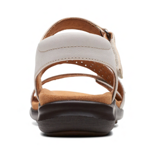 Clarks Wmns Kitley Way Adjustable Sandal Off White