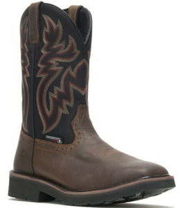 Wolverine Mens Rancher Pull On Waterproof Steel-Toe  Work Boot