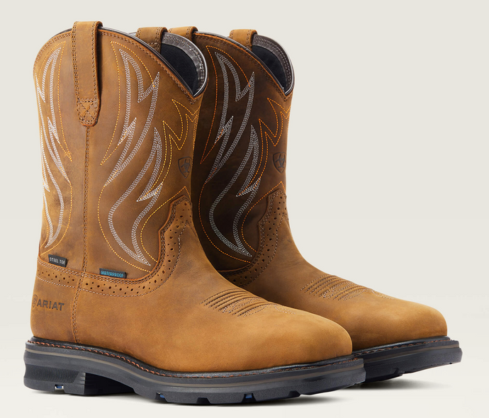 Ariat Mens Sierra Shock Shield Waterproof Steel Toe Work Boot