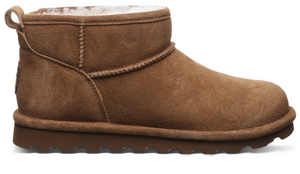 Bearpaw Womens Shorty Sheepskin Boot Hickory