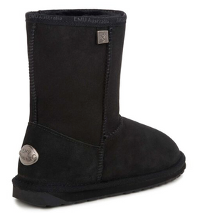 EMU Australia Womens Platinum Stinger Slim Low Sheepskin Boot Black