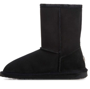 EMU Australia Womens Platinum Stinger Slim Low Sheepskin Boot Black