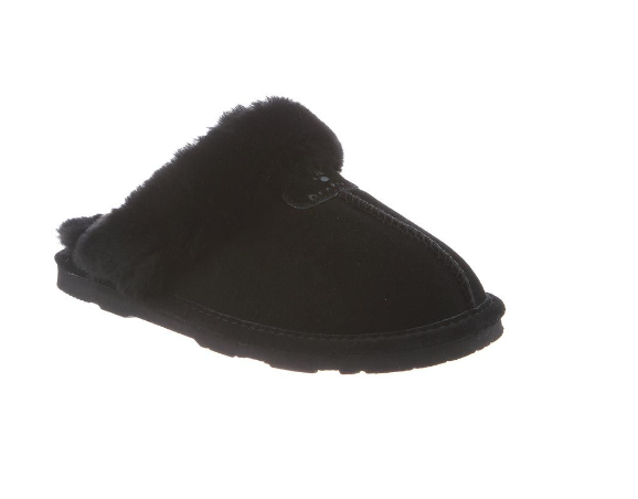 Bearpaw Womens Loki Suede Slide Slipper Black