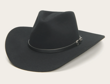 Load image into Gallery viewer, Stetson Men&#39;s Seneca 4X Felt Cowboy Hat Black