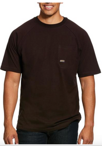 Ariat  Rebar Cotton Strong Short Sleeve Work T-Shirt